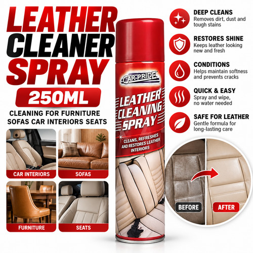 Leather cleaner spray 250ml - leather,