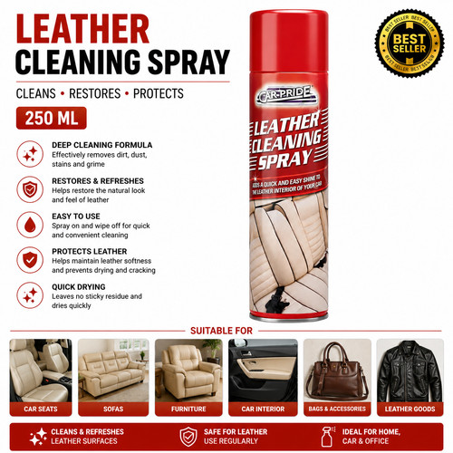 Leather cleaner spray 250ml - cleaner,